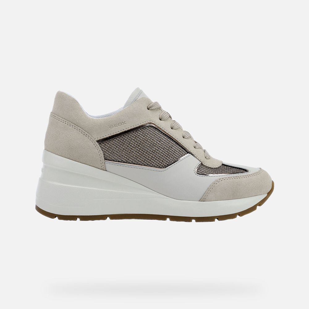 Geox Bayan Spor Ayakkabı Gri - Zosma - INK-963781